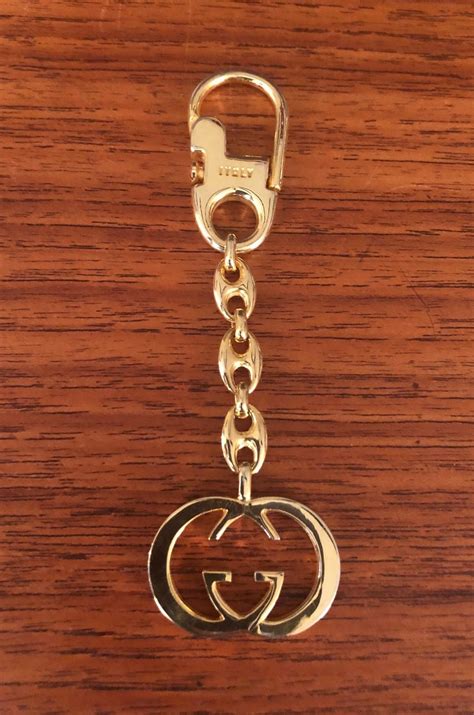 gucci keychain gold|gucci keychain vintage.